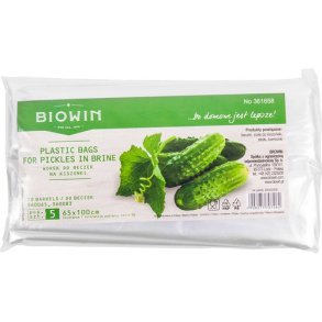 Plastikposer 65 x 100 cm til 60 og 80 ltr Plast tnder pakke med 5 stk. 