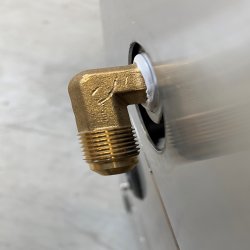 Gasregulatorst m/ 0,8 mtr. slange 5/8" UNF Forskruning til bl.a. USA modeller