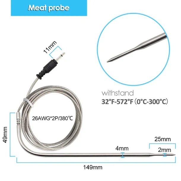 INKBIRD BBQ Termometer Trådløs m/2 Prober