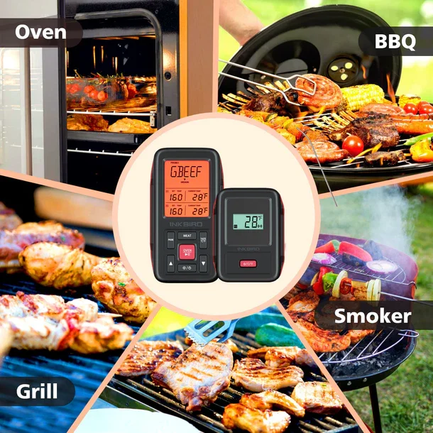 INKBIRD BBQ Termometer Trådløs m/2 Prober