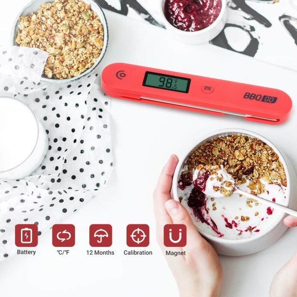 InkBird BBQ GO Stegetermometer Foldbar