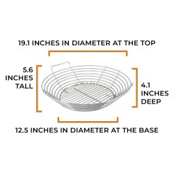 Kick Ash Basket Passer til Kamado Joe Big Joe keramisk grill	