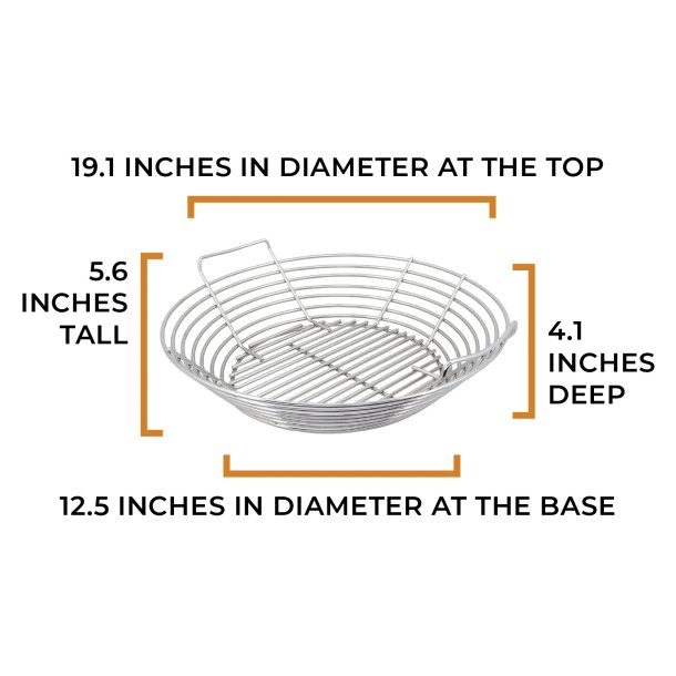 Kick Ash Basket Passer til Kamado Joe Big Joe keramisk grill	