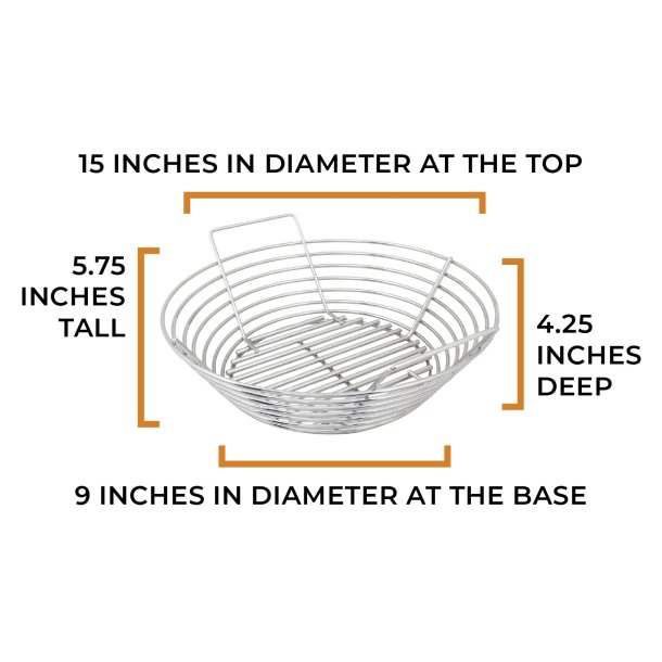 Kick Ash Basket passer til Kamado Joe Classic + (II)(III) Keramisk Grill 
