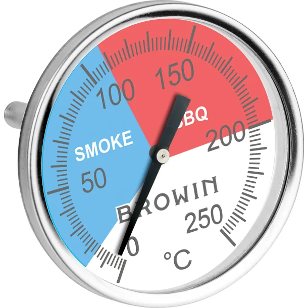 BBQ Smoker Thermometer, 0C +250C, 70 mm