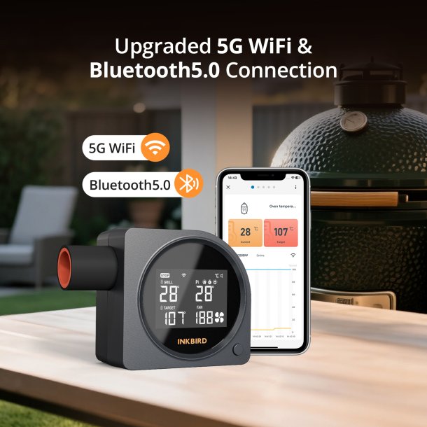 INKBIRD ISC-028-BW � Intelligent Temperaturstyring med WiFi 5G &amp; Bluetooth