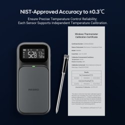 INKBIRD INT-31-BW � Det ultimative tr�dl�se stegetermometer med WiFi 5G &amp; Bluetooth 5.4