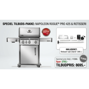 Napoleon Rogue� PRO 425 Gasgrill (Rustfri St�l) � Den prisvindende premium-grill til terrassen