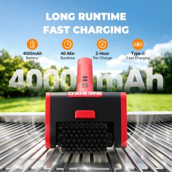 INKBIRD Elektrisk Grillb�rste (Opladelig Batteridrevet og kraftfuld grillrenser)