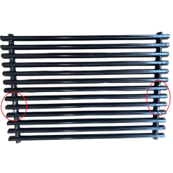 Grillrist, st med 2 stk porcelnsemaljeret - 2 SORTERING MED FEJL I PORC. EMALJERINGEN