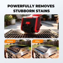 INKBIRD Elektrisk Grillb�rste (Opladelig Batteridrevet og kraftfuld grillrenser)