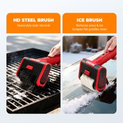 INKBIRD Elektrisk Grillb�rste (Opladelig Batteridrevet og kraftfuld grillrenser)