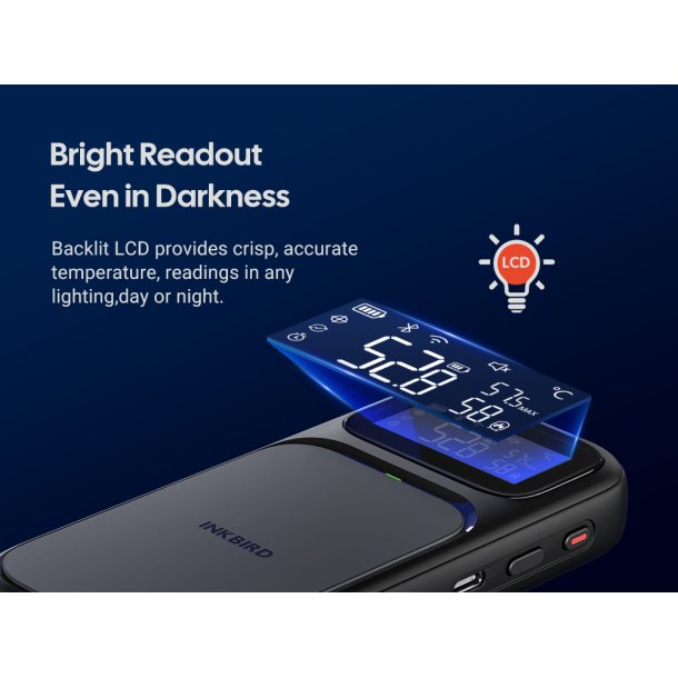 INKBIRD INT-31-BW � Det ultimative tr�dl�se stegetermometer med WiFi 5G &amp; Bluetooth 5.4