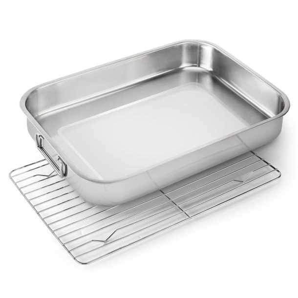 Napoleon Bradepande i Rustfrit St�l med Vendbar Rist � Den ultimative makker til den store steg