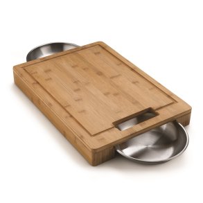 Napoleon PRO Sk�rebr�t i Bambus med Rustfrie Sk�le � Det ultimative arbejdsbord til grillmesteren