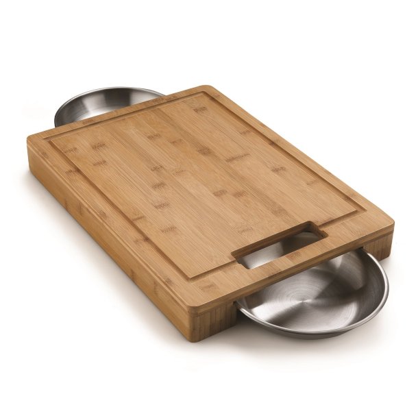 Napoleon PRO Sk�rebr�t i Bambus med Rustfrie Sk�le � Det ultimative arbejdsbord til grillmesteren