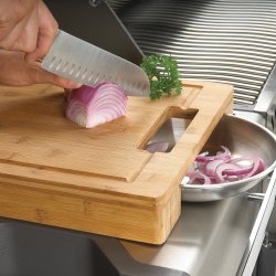 Napoleon PRO Sk�rebr�t i Bambus med Rustfrie Sk�le � Det ultimative arbejdsbord til grillmesteren