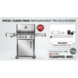 Napoleon Rogue� PRO 425 Gasgrill (Rustfri St�l) � Den prisvindende premium-grill til terrassen
