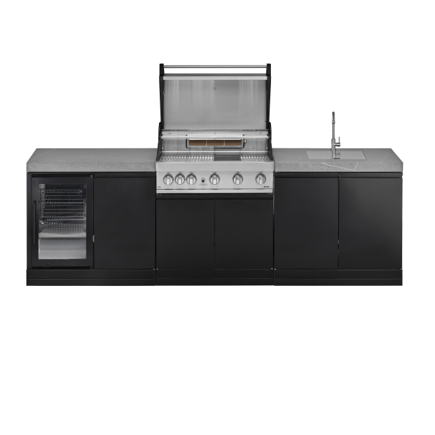 GrandPro Udekøkken Kpl. med Elite G5 Grill/Køleskab og Vask