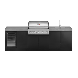 GrandPro Udekøkken Kpl. med Elite G5 Grill/Køleskab og Vask