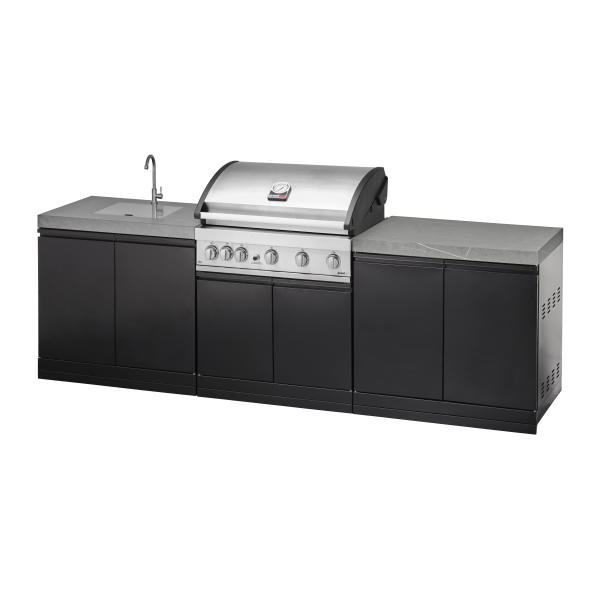 GrandPro Udekøkken Kpl. med Elite G5 Grill og Vask med Hane
