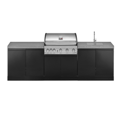 GrandPro Udekøkken Kpl. med Elite G5 Grill og Vask med Hane