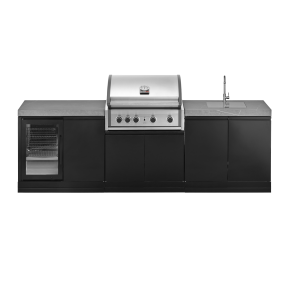 GrandPro Udekkken Kpl. med Pro Elite Gasgrill/Kleskab og Vask 