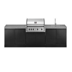 GrandPro Udekkken Kpl. med Pro Elite Gasgrill og Vask med Hane 