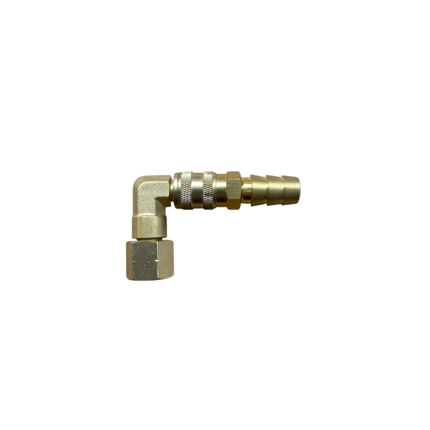 Gaslynkobling Han m 1/4"forskruning- Hundel med 90gr 