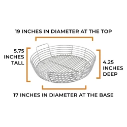 Kick Ash Basket Passer til Big Green Egg X-Large 	