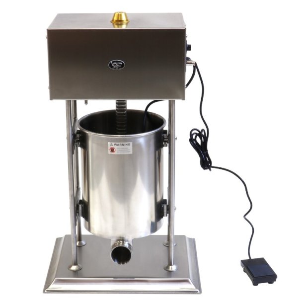 Lodret elektrisk pølsestopper 10 ltr.