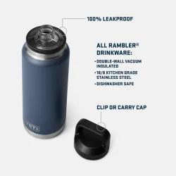 YETI Rambler� 36 oz (1 l) Bottle m. Chug Cap � Den ultimative t�rstslukker til h�rde forhold
