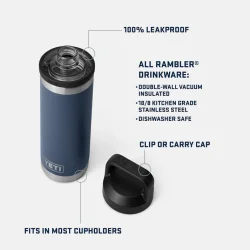 YETI Rambler� 18 oz (532 ml) Bottle m. Chug Cap � Den ultimative f�lgesvend til hverdag og outdoor