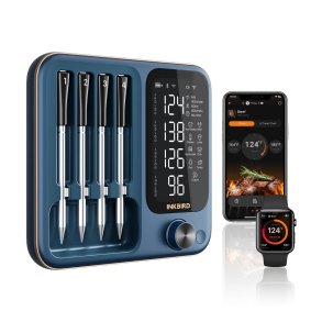 INKBIRD Tr�dl�s BBQ Thermometer 4 Prober BT og WIFI