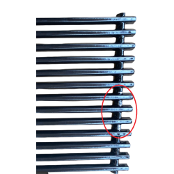 Grillrist, st med 2 stk porcelnsemaljeret - 2 SORTERING MED FEJL I PORC. EMALJERINGEN