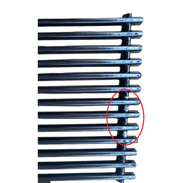 Grillrist, st med 2 stk porcelnsemaljeret - 2 SORTERING MED FEJL I PORC. EMALJERINGEN