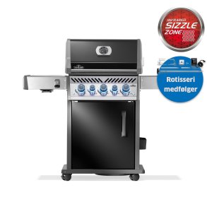 Napoleon Rogue PRO-S 425, rustfri stl/sort Gasgrill 3 Brnder 