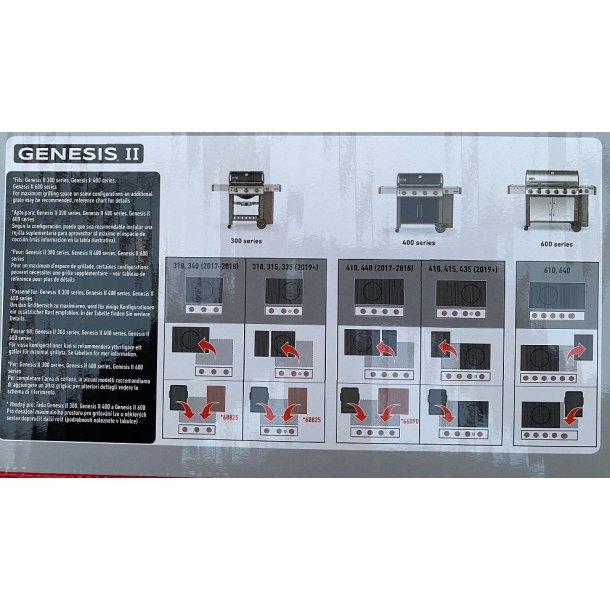 Weber Deluxe Planche/Stege Plade Passer til Genesis II